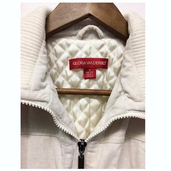 Gloria Vanderbilt | Off-White Winter Jacket Fitted - Picture 2 of 8